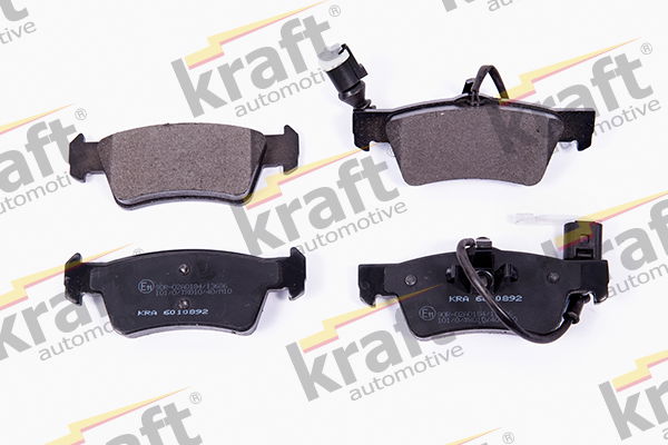 Bremsbelagsatz, Scheibenbremse Hinterachse Kraft Automotive 6010892 von Kraft Automotive