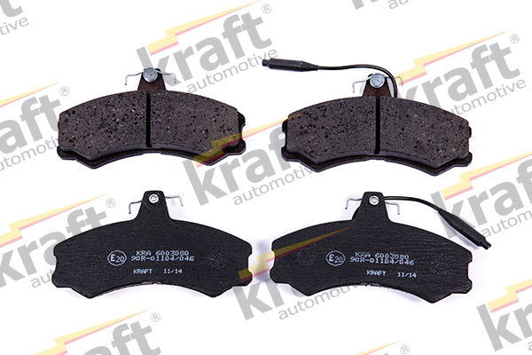 Bremsbelagsatz, Scheibenbremse Vorderachse Kraft Automotive 6003080 von Kraft Automotive