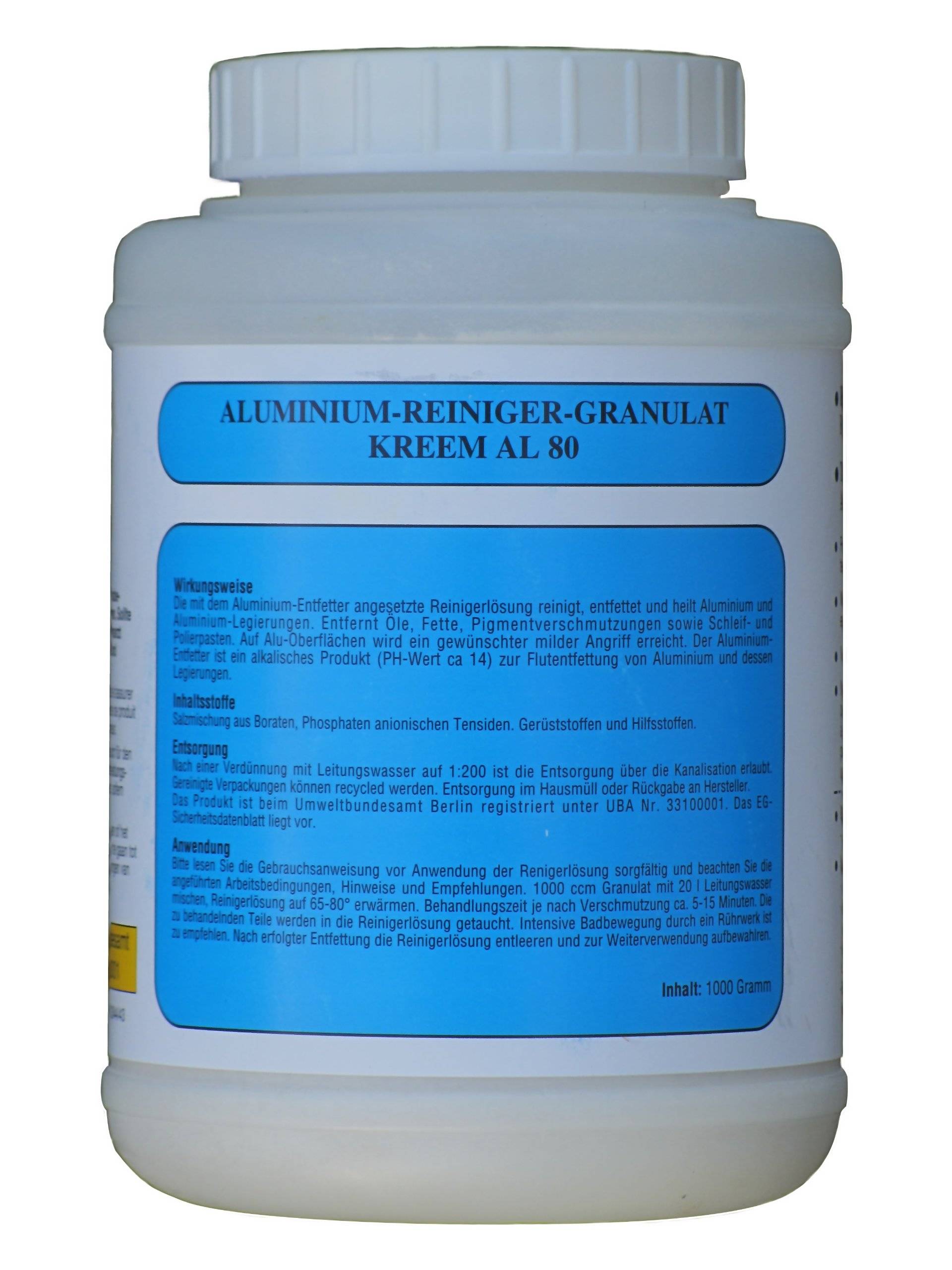 Kreem Aluminiumreiniger-Granulat AL 80 für 25 Liter Tauchbad Kreem Aluminiumreiniger-Granulat AL 80 für 25 Liter Tauchbad von Kreem
