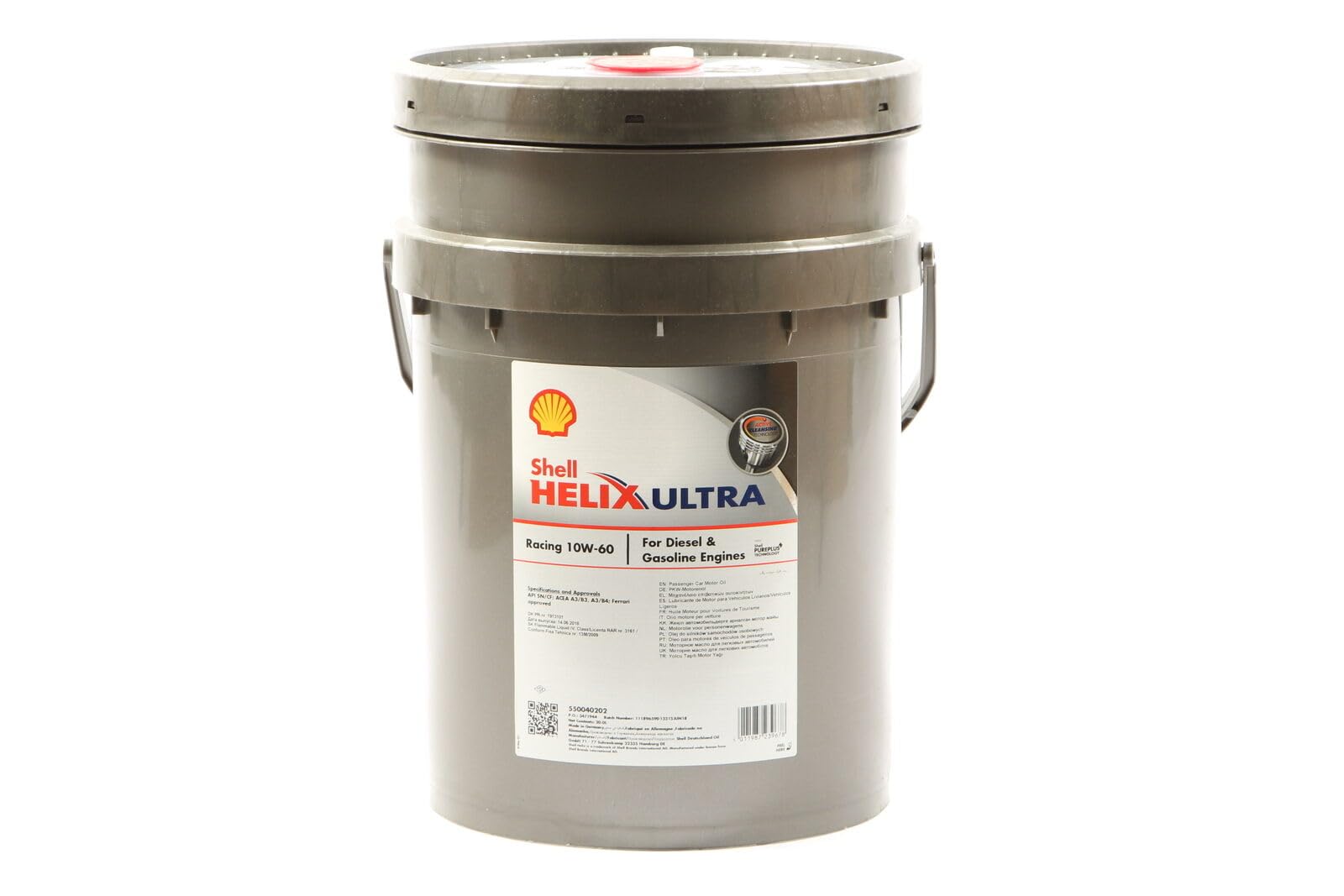 Shell Helix Ultra Racing 10W-60 20 Liter Motorenöl Fiat 9.55535-H3 VW API SN/CF Shell Helix Ultra Racing 10W-60 20 Liter Motorenöl Fiat 9.55535-H3 VW API SN/CF von Shell
