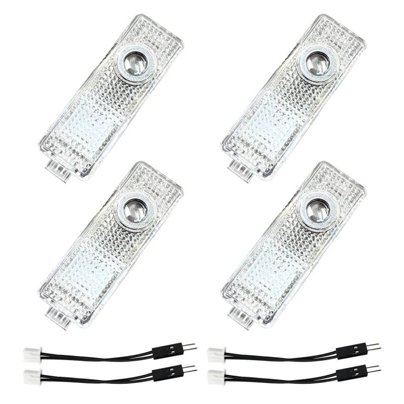 Krewua 4 Stück Viererpack Autotürlichter Auto Eingang Beleuchtung Zubehör für 1 2 3 4 5 6 7 Serie Auto Tür Logo Projektor Lichter für X1 X2 X3 X4 X5 X6 X7, Licht Sehr schönes Geschenk von Krewua