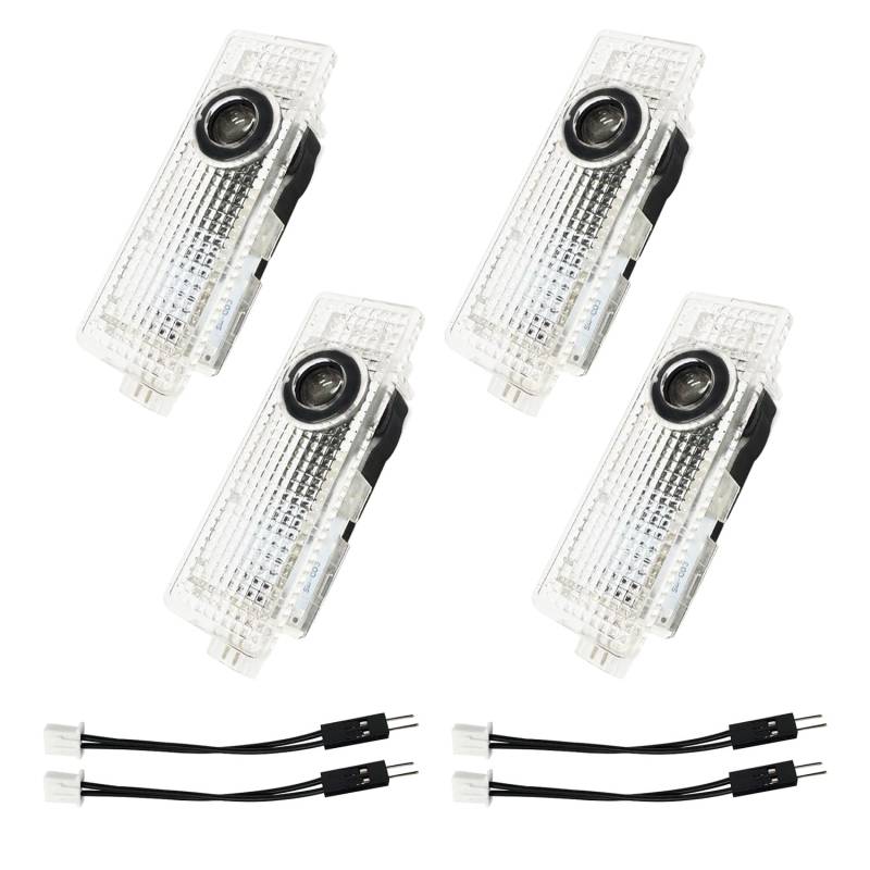 Krewua 4 Stück Viererpack Autotürlichter Auto Eingang Beleuchtung Zubehör für M 1 2 3 4 5 6 7 Serie Auto Tür Logo Projektor Lichter für M X1 X2 X3 X4 X5 X6 X7, Licht Sehr schönes Geschenk von Krewua