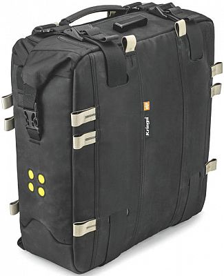Kriega OS-22, Satteltasche wasserdicht - Schwarz/Grau/Neon-Gelb - 40 cm x 42 cm x 12 cm von Kriega