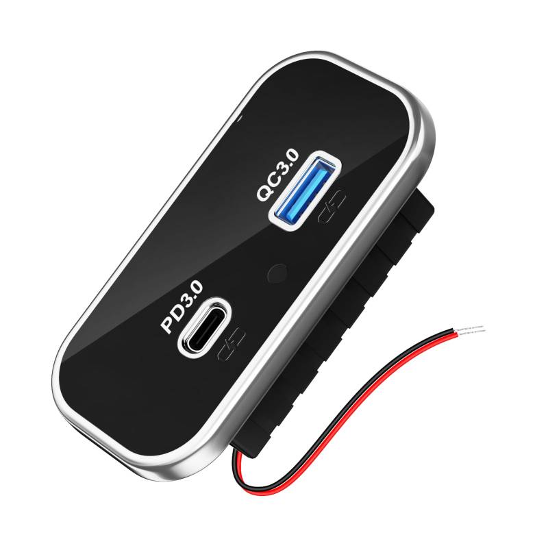 Kriogor USB C Steckdose 12V Wohnmobil Ladegerät, PD3.0 & QC3.0 USB Steckdose 12V Einbau Camper, Auto Steckdose 12v für Auto Boot LKW Wohnwagen von Kriogor