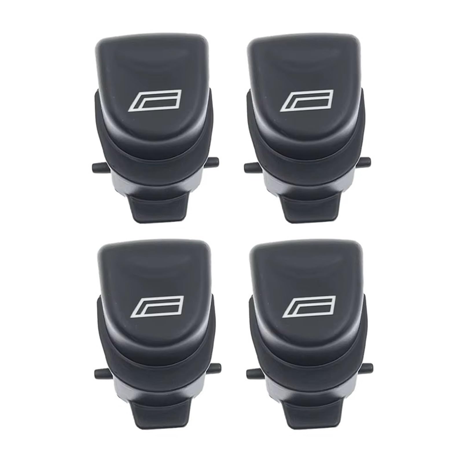 Elektrischer Fensterheberregler 1/2/4 Stück Fensterheberknopf für Alfa für Romeo 147 Fensterknopf mit Symbol Autofensterschalter Knopfkappenabdeckung Elektrische Schalter Fensterheber(4piece) von Ksjosji
