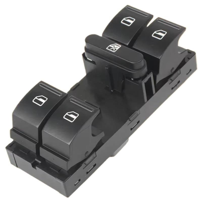 Elektrischer Fensterheberregler 1Z0959858 5J0959855 Elektrische Fensterheber Schalter Grün Fit Für Skoda Für Fabia 2 Für Octavia 1Z Für Roomster 2006-2015 1Z0959858B Elektrische Schalter Fensterhebe von Ksjosji