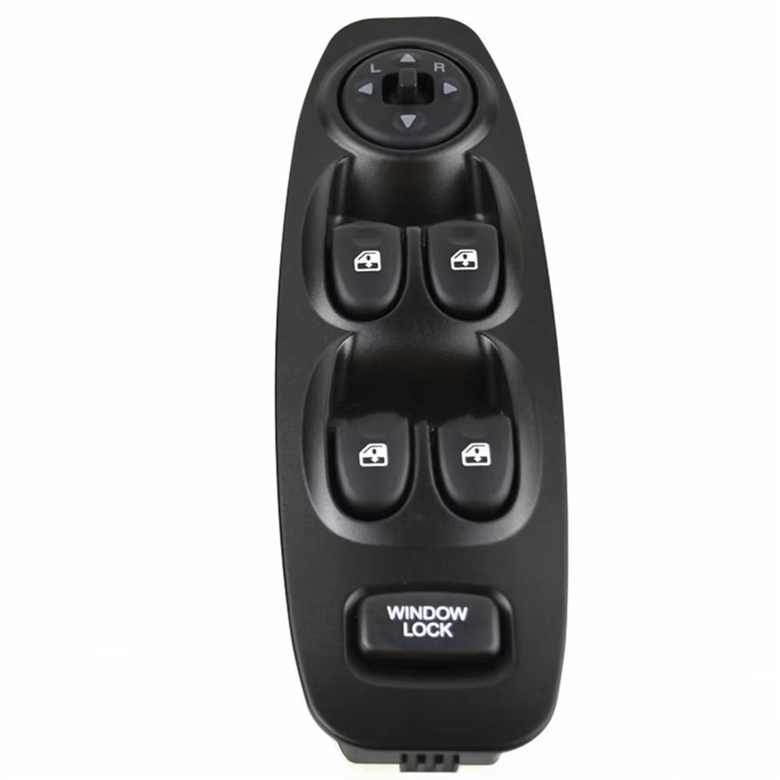 Elektrischer Fensterheberregler 93570-25000 Grau Power Fensterheber Master Control Schalter Für Hyundai Für Accent 2000 2001 2002 2003 2004 2005 Elektrische Schalter Fensterheber(Black with Auto) von Ksjosji
