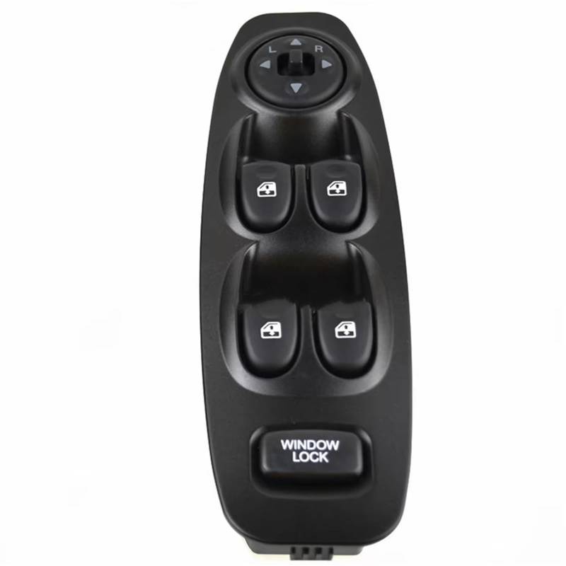 Elektrischer Fensterheberregler 93570-25000 Grau Power Fensterheber Master Control Schalter Für Hyundai Für Accent 2000 2001 2002 2003 2004 2005 Elektrische Schalter Fensterheber(Black with Auto) von Ksjosji