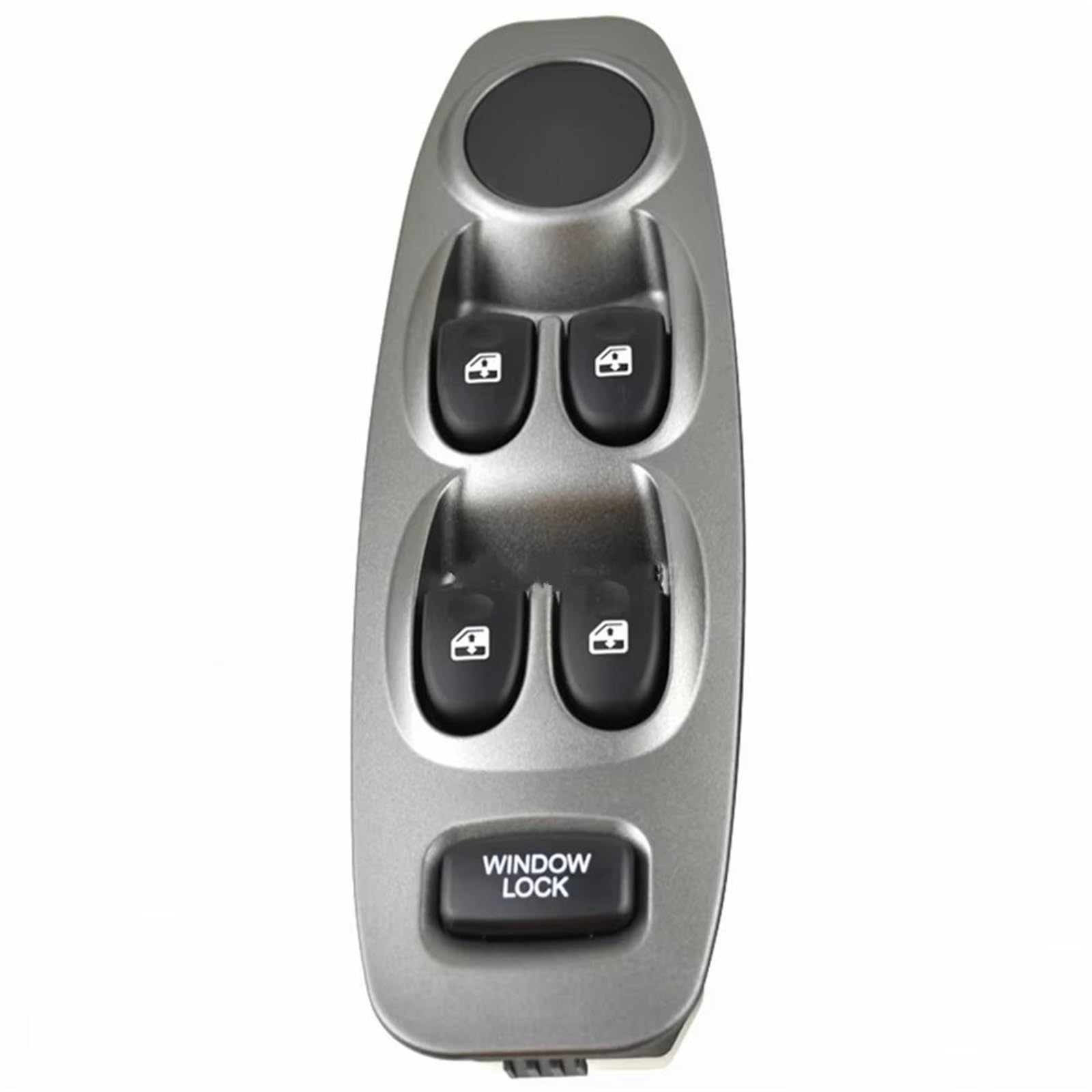 Elektrischer Fensterheberregler 93570-25000 Grau Power Fensterheber Master Control Schalter Für Hyundai Für Accent 2000 2001 2002 2003 2004 2005 Elektrische Schalter Fensterheber(Silver No Auto) von Ksjosji