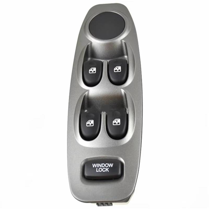 Elektrischer Fensterheberregler 93570-25000 Grau Power Fensterheber Master Control Schalter Für Hyundai Für Accent 2000 2001 2002 2003 2004 2005 Elektrische Schalter Fensterheber(Silver No Auto) von Ksjosji
