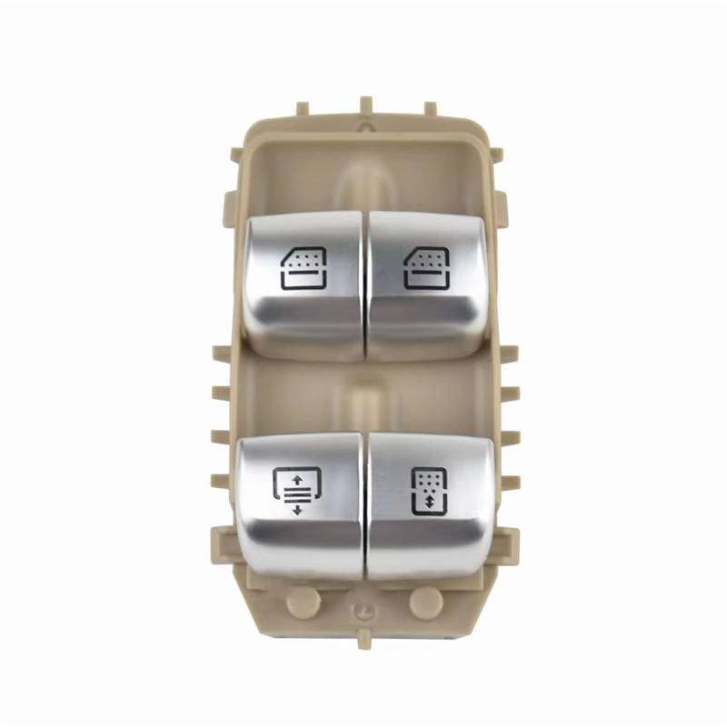 Elektrischer Fensterheberregler Power Fenster Control Schalter Regler Taste Braun Schwarz Beige Für Benz W222 S550e S600 S63 A2229059808 Elektrische Schalter Fensterheber(Beige) von Ksjosji