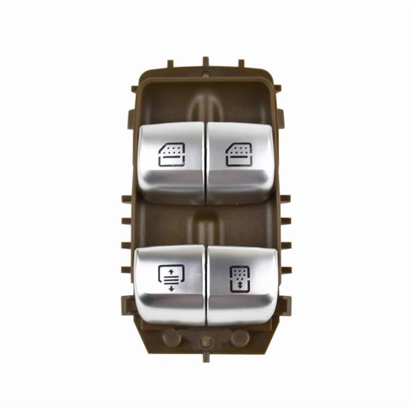 Elektrischer Fensterheberregler Power Fenster Control Schalter Regler Taste Braun Schwarz Beige Für Benz W222 S550e S600 S63 A2229059808 Elektrische Schalter Fensterheber(Brown) von Ksjosji