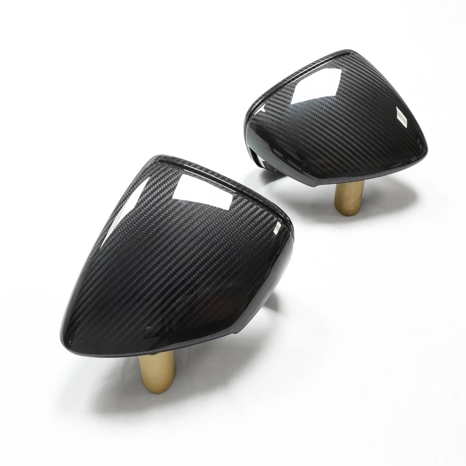 Spiegel Abdeckung Shell Ersatz Für 992 911 J1 Für Taycan 2019-2023 Rückspiegel Abdeckung Carbon Fiber Ersatz Rückspiegel Seite Shell Kappe Clip Auf Typ Gehäuse Rückspiegels(Dry Carbon Fiber) von Ksjosji