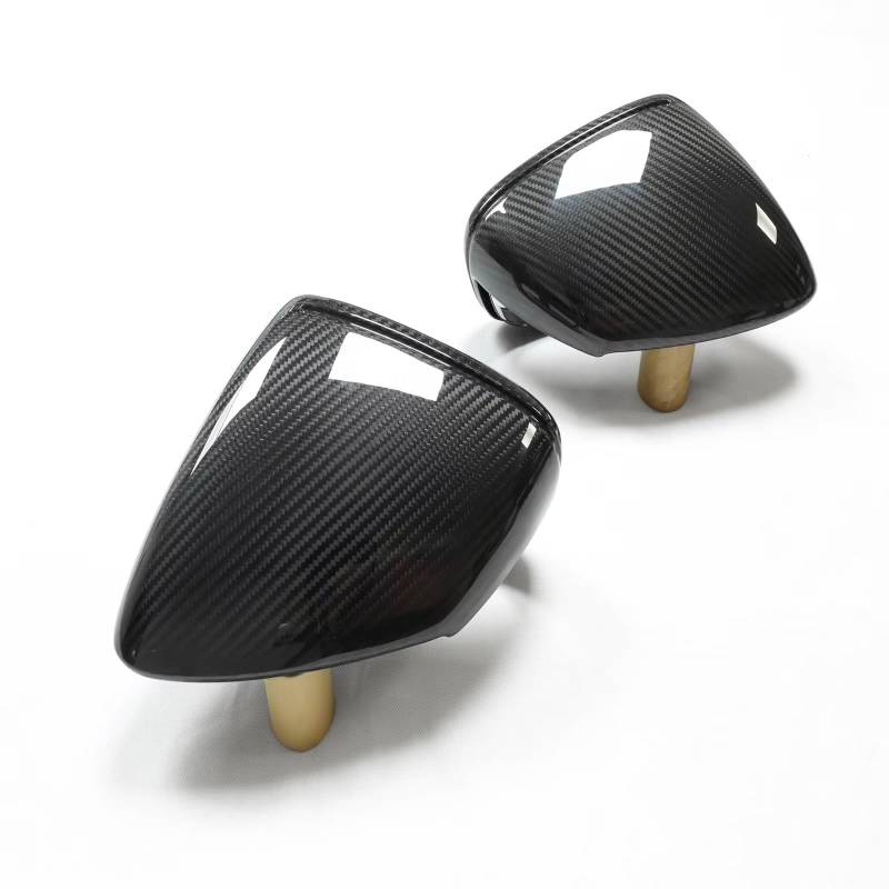 Spiegel Abdeckung Shell Ersatz Für 992 911 J1 Für Taycan 2019-2023 Rückspiegel Abdeckung Carbon Fiber Ersatz Rückspiegel Seite Shell Kappe Clip Auf Typ Gehäuse Rückspiegels(Dry Carbon Fiber) von Ksjosji
