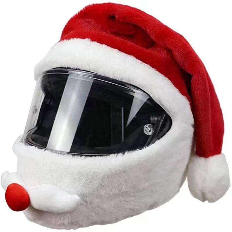 Kuashidai Nikolausmütze Spaß Motorradhelm Abdeckung Multicolour von Lupsty