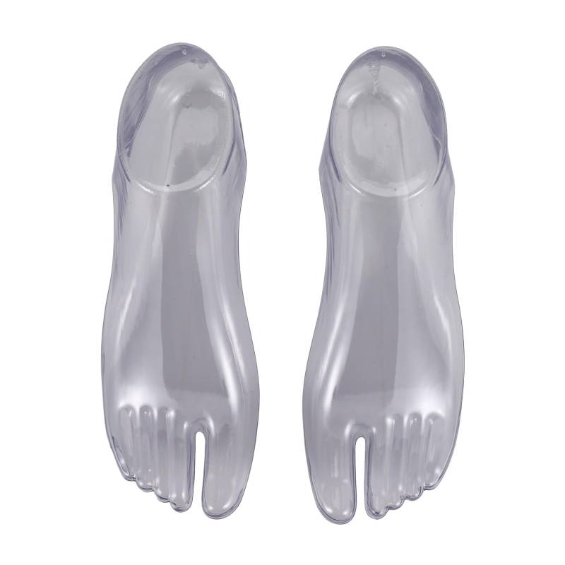 Kueohse 1 Paar weibliche Fuesse Schaufensterpuppe Thong Stil Fuss Modell fuer Sandale Schuh Socke Schmuck Display - transparent von Kueohse