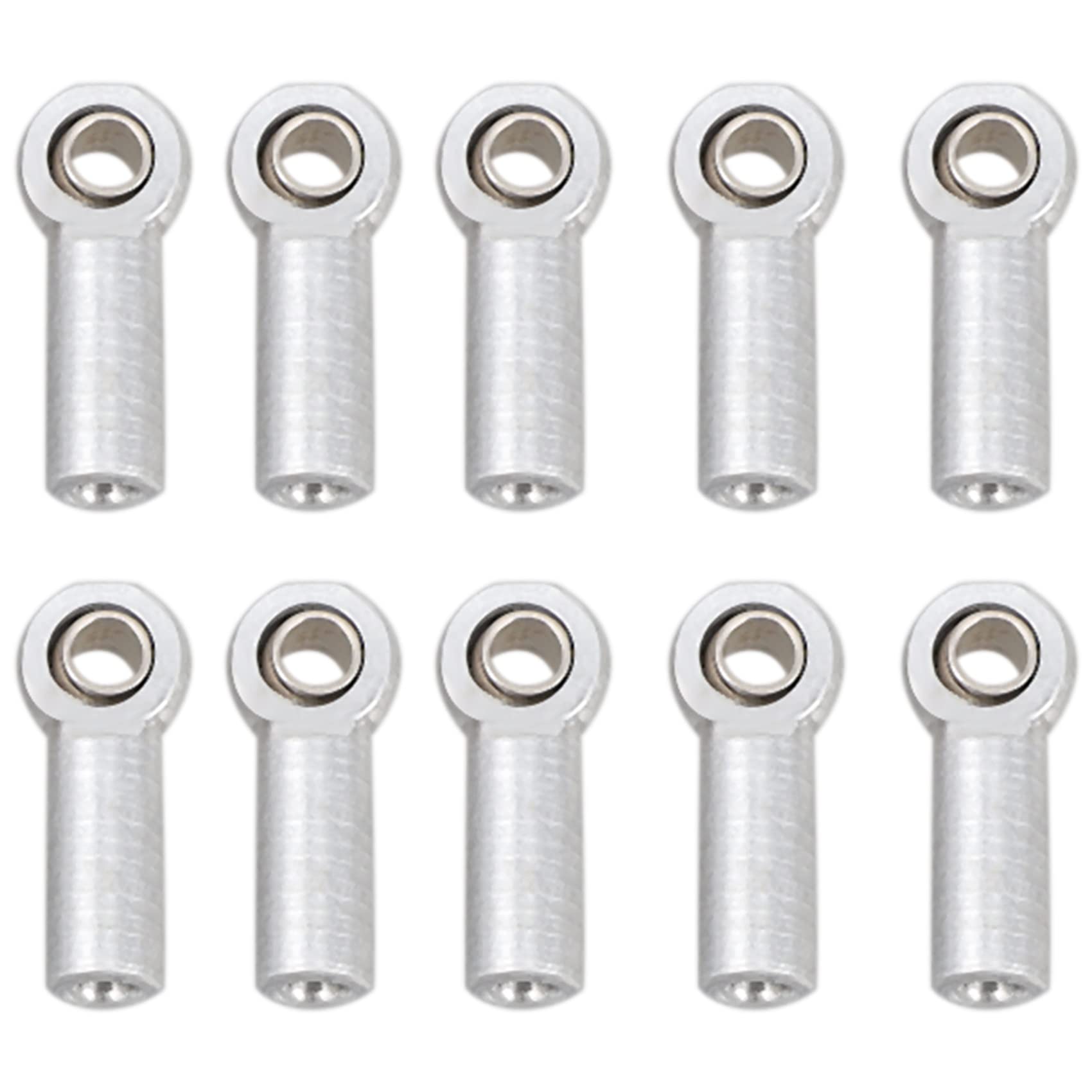 Kueohse 10 StüCke Metall M3 Link Spur Stangen Kopf Kugelgelenk für 1/10 RC Auto Crawler AXIAL SCX10 D90 D110 CC01, Silber Kueohse 10 StüCke Metall M3 Link Spur Stangen Kopf Kugelgelenk für 1/10 RC Auto Crawler AXIAL SCX10 D90 D110 CC01, Silber von Kueohse