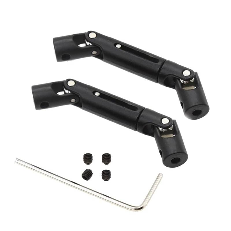 Kueohse 2 StüCke Metall Universal Antriebs Welle für D12 C14 C24 B16 B36 B24 MN D90 MN99S RC Auto Upgrade Teile von Kueohse