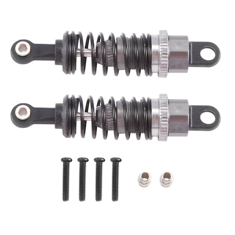 Kueohse 2 StüCke öL Einstellbare 65Mm StoßDäMpfer DäMpfer für Rc Auto 1/18 A959 A969 A979 K929, Titanium von Kueohse