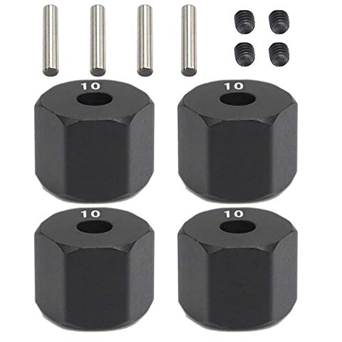 Kueohse 4 StüCk 12MM Rad Sechskant Nabe Dicke FüR 1/10 RC Crawler Axial SCX10 Traxxax Trx4 MST RC Auto Teil, 10Mm von Kueohse