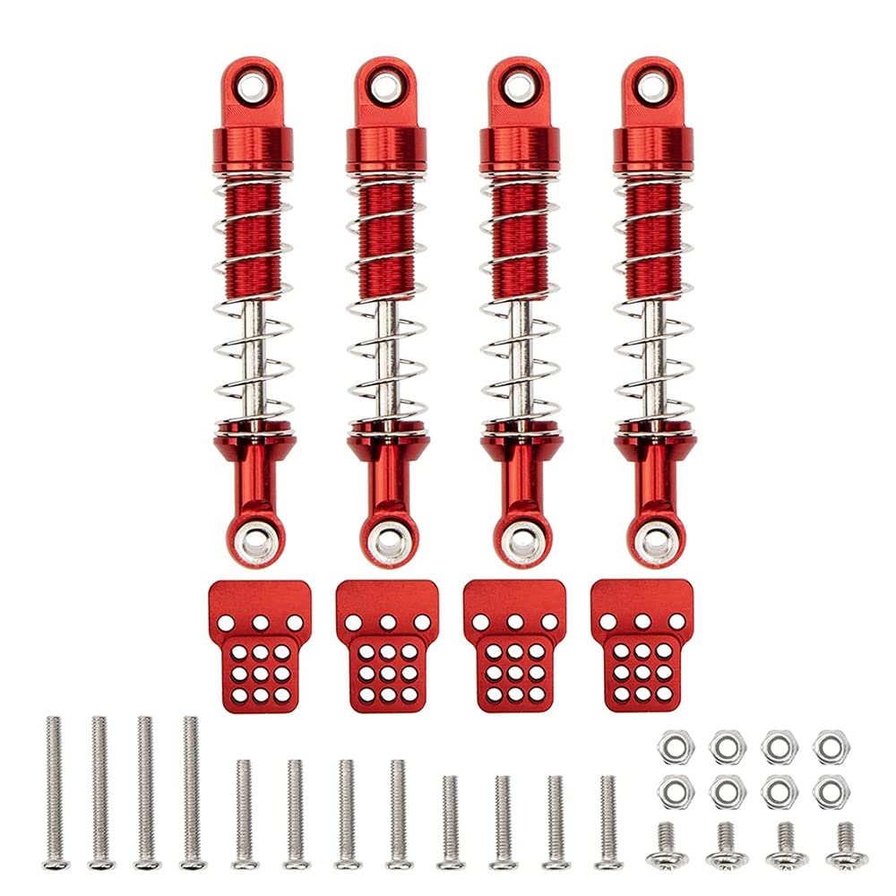 Kueohse 4 StüCk Metall Stoß DäMpfer DäMpfer mit Extender Sitz Halterung für MN D90 MN-90 MN99S C14 C24 RC Auto Upgrade Teile,1 Kueohse 4 StüCk Metall Stoß DäMpfer DäMpfer mit Extender Sitz Halterung für MN D90 MN-90 MN99S C14 C24 RC Auto Upgrade Teile,1 von Kueohse