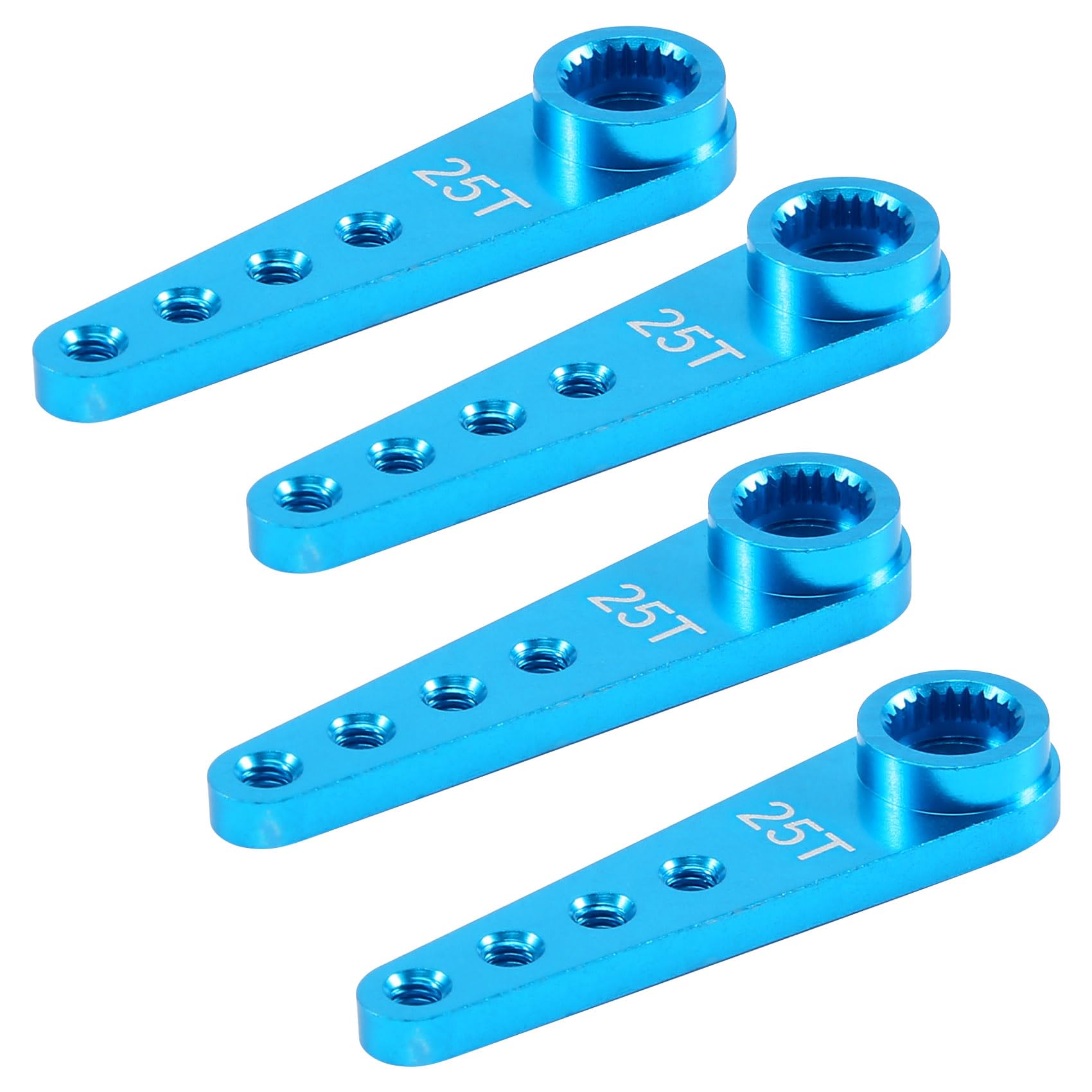 Kueohse 4 Stuecke 37 Mm 25 T Metall VerläNgerung Lenkung Servo Arm Horn für RC Auto Raupen Teile, Blau Kueohse 4 Stuecke 37 Mm 25 T Metall VerläNgerung Lenkung Servo Arm Horn für RC Auto Raupen Teile, Blau von Kueohse