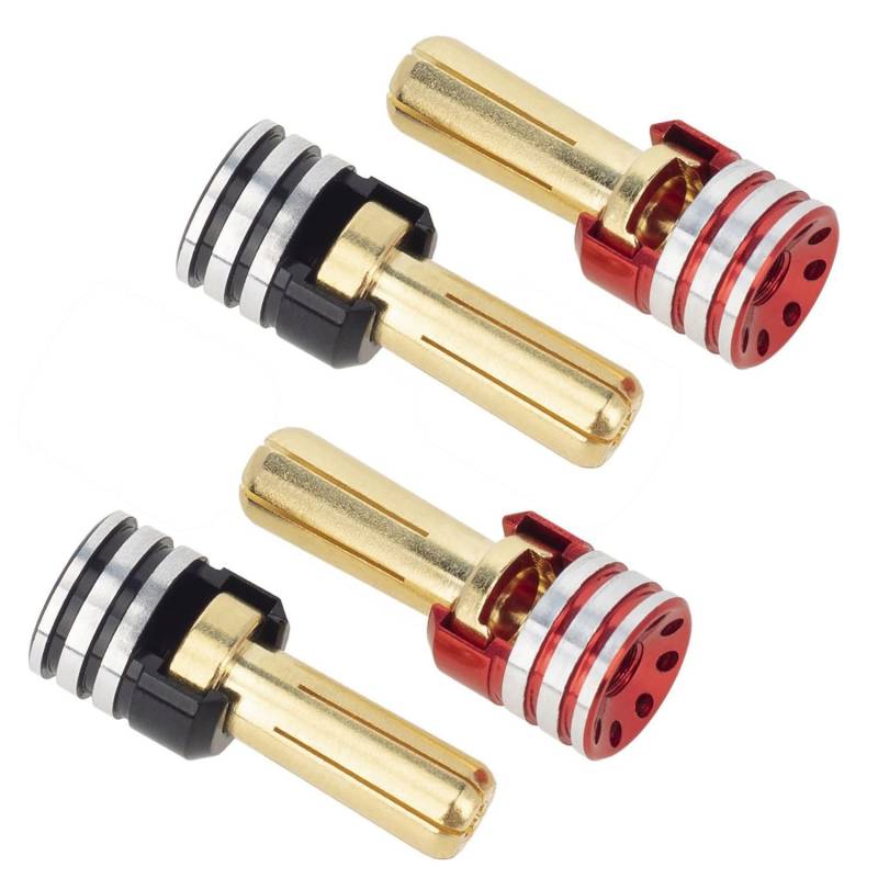 Kueohse 4-Teiliges Batterie-Kühlkörper-Stecker- und -Set 5,0 mm für 1/10 Off-Road Truck RC-Autozubehör von Kueohse