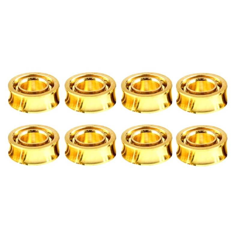 Kueohse 8-Teiliges R188 KK-Kugellager, Geschwindigkeitsreaktive Lager, Vergoldete R188 U-Rille für Yoyo-Modelle. von Kueohse