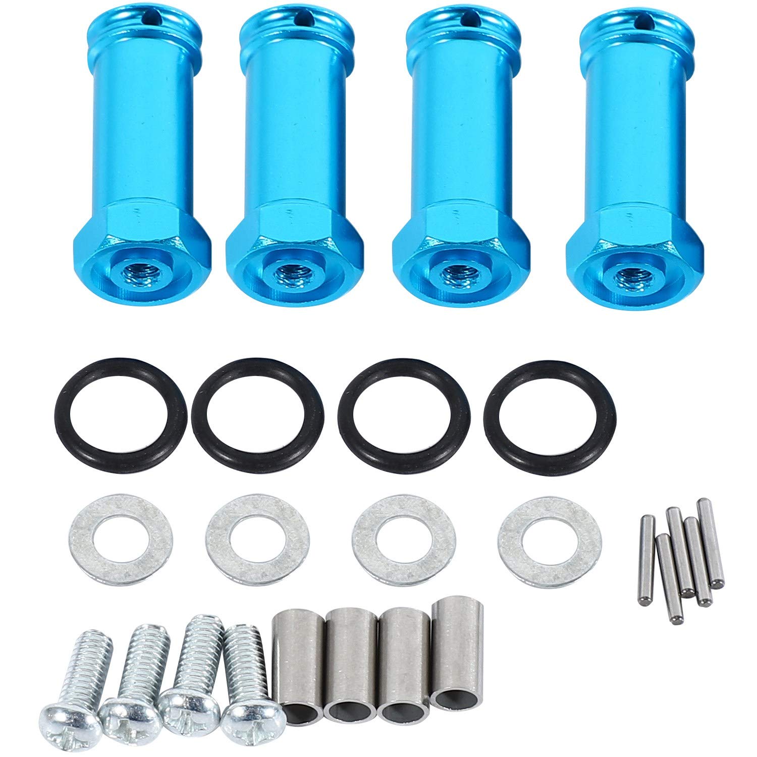 Kueohse Aluminium 12 Mm Sechskant Nabe 24 Mm VerläNgerung Adapter Spur Verbreiterer für 1/18 A959 Upgrade Teile Fit A949 A969 A979 RC Auto, Blau Kueohse Aluminium 12 Mm Sechskant Nabe 24 Mm VerläNgerung Adapter Spur Verbreiterer für 1/18 A959 Upgrade Teile Fit A949 A969 A979 RC Auto, Blau von Kueohse