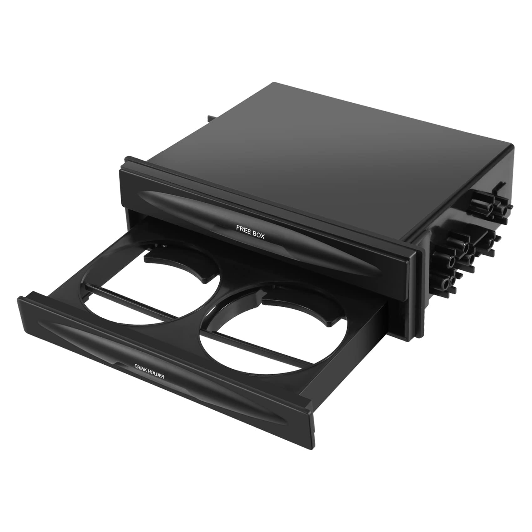 Kueohse Auto Auto Single Din Radio Tasche, Universal Cd Radio Tasche GeträNke Becher Halter Aufbewahrung Box Schwarz Kueohse Auto Auto Single Din Radio Tasche, Universal Cd Radio Tasche GeträNke Becher Halter Aufbewahrung Box Schwarz von Kueohse