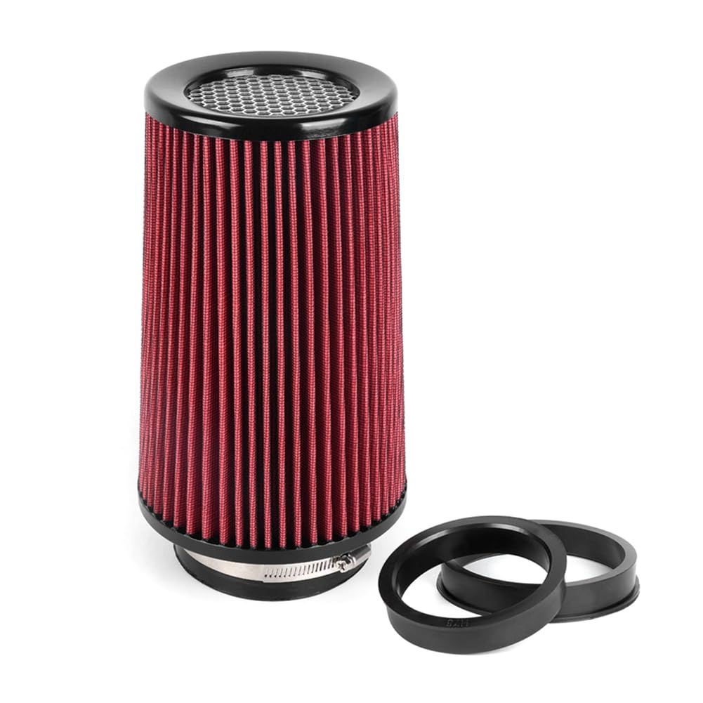 Kueohse Auto-Luftfiltermodifikation, High Flow Intake, Auto-Kaltluftansaugung, Luftfilter-Reinigungsrohrmodifikation, Rot Kueohse Auto-Luftfiltermodifikation, High Flow Intake, Auto-Kaltluftansaugung, Luftfilter-Reinigungsrohrmodifikation, Rot von Kueohse