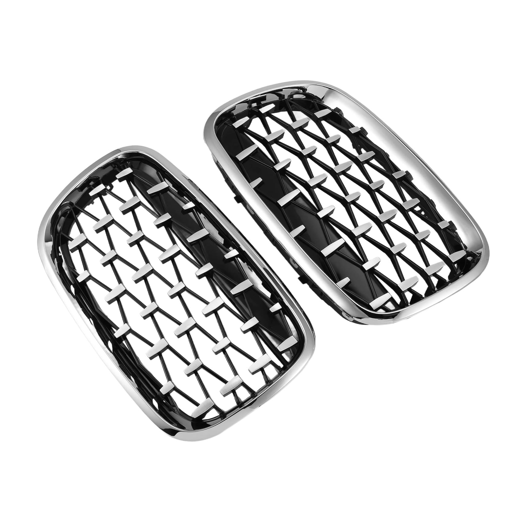 Kueohse Auto Silber Front Mittelgrill Grill für X5 E70 / X6 E71 2008-2013 Kueohse Auto Silber Front Mittelgrill Grill für X5 E70 / X6 E71 2008-2013 von Kueohse