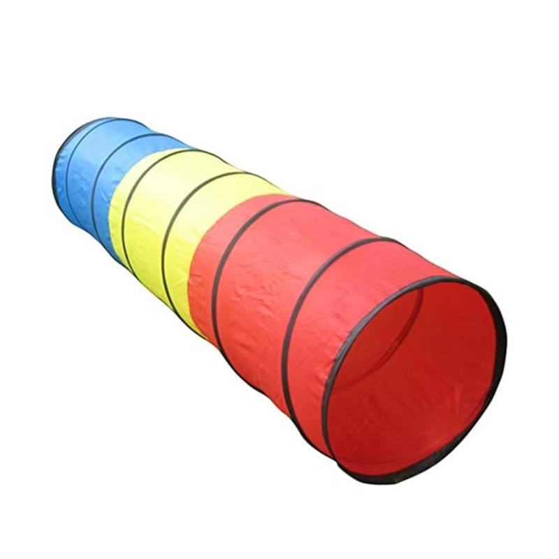 Kueohse Junge Mädchen Kinder Spielen Faltbare Tunnel Krabbelzelt Kleinkinder Spiel Outdoor Home Kindergarten 48x180cm Stil: Volltuch von Kueohse