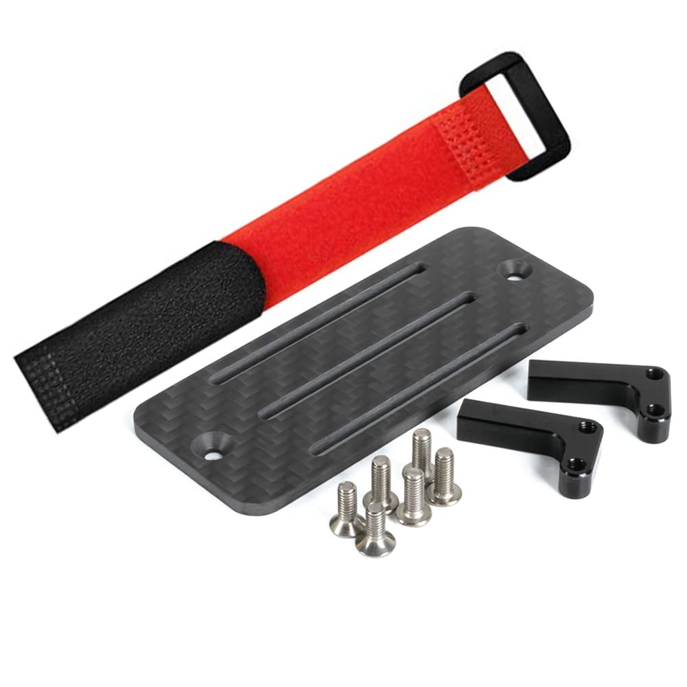 Kueohse Kohlefaser-Batteriefach ESC-EmpfäNgerhalterung für Axial SCX10 Capra 1/10 RC Car LCG Chassis Lower Center Of Rails Kueohse Kohlefaser-Batteriefach ESC-EmpfäNgerhalterung für Axial SCX10 Capra 1/10 RC Car LCG Chassis Lower Center Of Rails von Kueohse