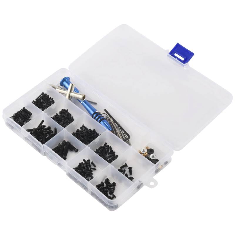 Kueohse M2 M2.5 M3 Schraube für 144001 1/14 Rc Auto Teile Schrauben Flach Kopf Schrauben Flach Kopf Schrauben Halbe Zahn Schraube von Kueohse