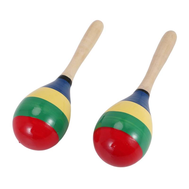Kueohse Maracas Handpercussion-Rasseln, Rumba-Shaker-Musikinstrument Aus für Kinder und Erwachsene, 2er-Set, Langlebig, 20 X 6 cm von Kueohse