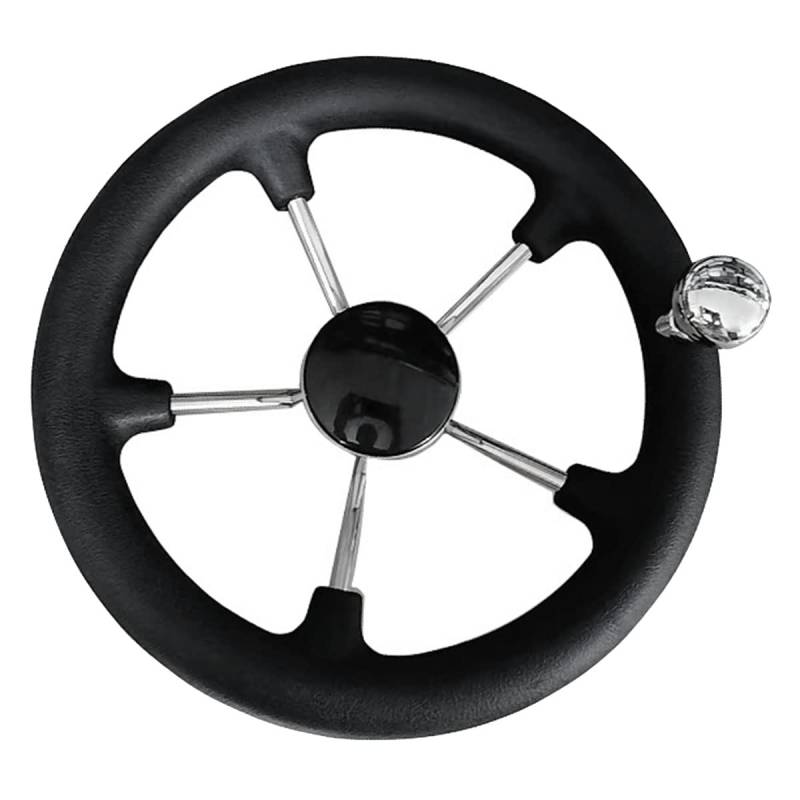 Kueohse Marine 11 Edelstahl 5-Speichen-Lenkrad Hochleistungs-Marine-Boot Marine-Ersatzteile Passend für Marine-Yacht von Kueohse