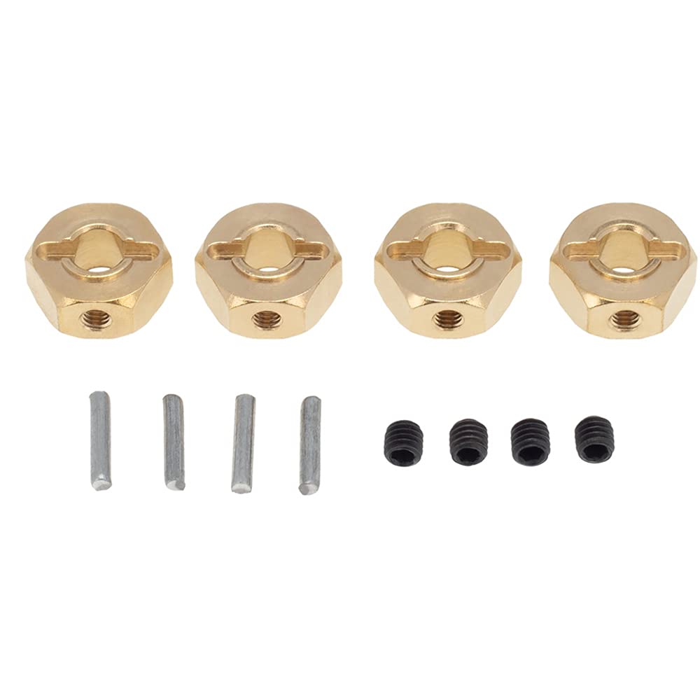 Kueohse Messing 12Mm Sechskant Rad Nabe VerläNgerter Adapter für Axial SCX10 III CC01 WRAITH RR10 Redcat GEN8 1/10 RC Raupen Auto,6Mm Kueohse Messing 12Mm Sechskant Rad Nabe VerläNgerter Adapter für Axial SCX10 III CC01 WRAITH RR10 Redcat GEN8 1/10 RC Raupen Auto,6Mm von Kueohse