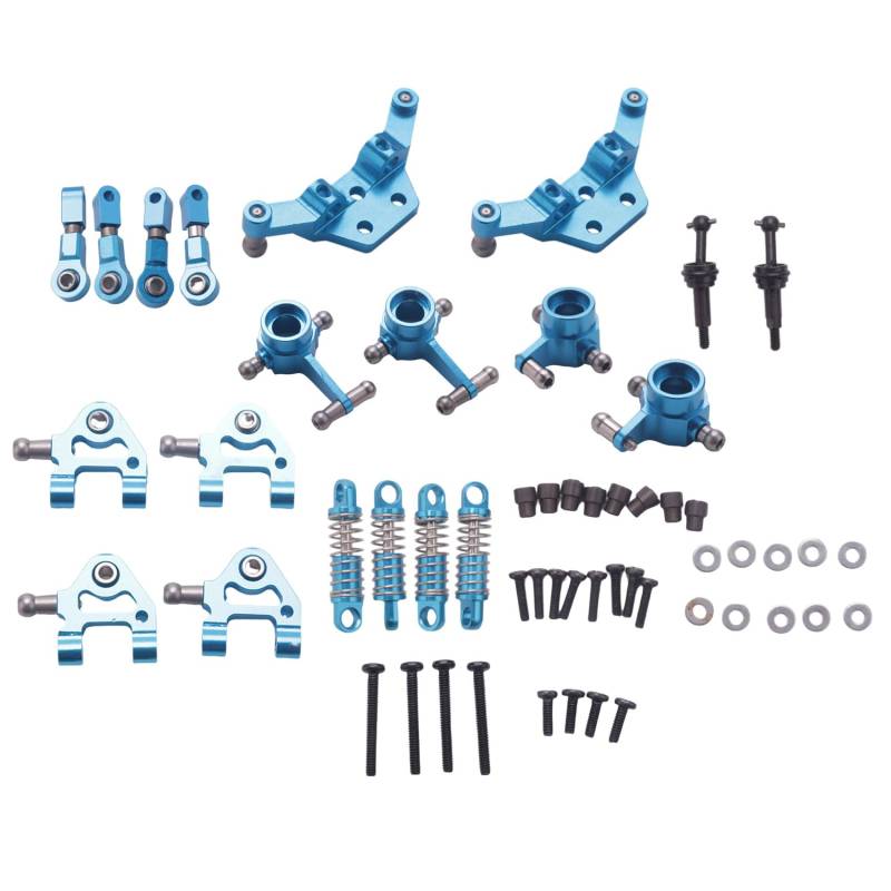 Kueohse Metall Full Set Upgrade Teile StoßDäMpfer für 1/28 K969 K979 K989 K999 P929 P939 Rc Autoteile, Blau von Kueohse