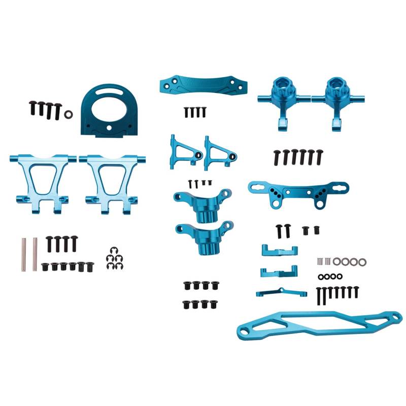 Kueohse Metall Modifikations ZubehöR Kit Querlenker Achsschenkel für TT02 TT-02 1/10 RC Auto Upgrade Teile von Kueohse