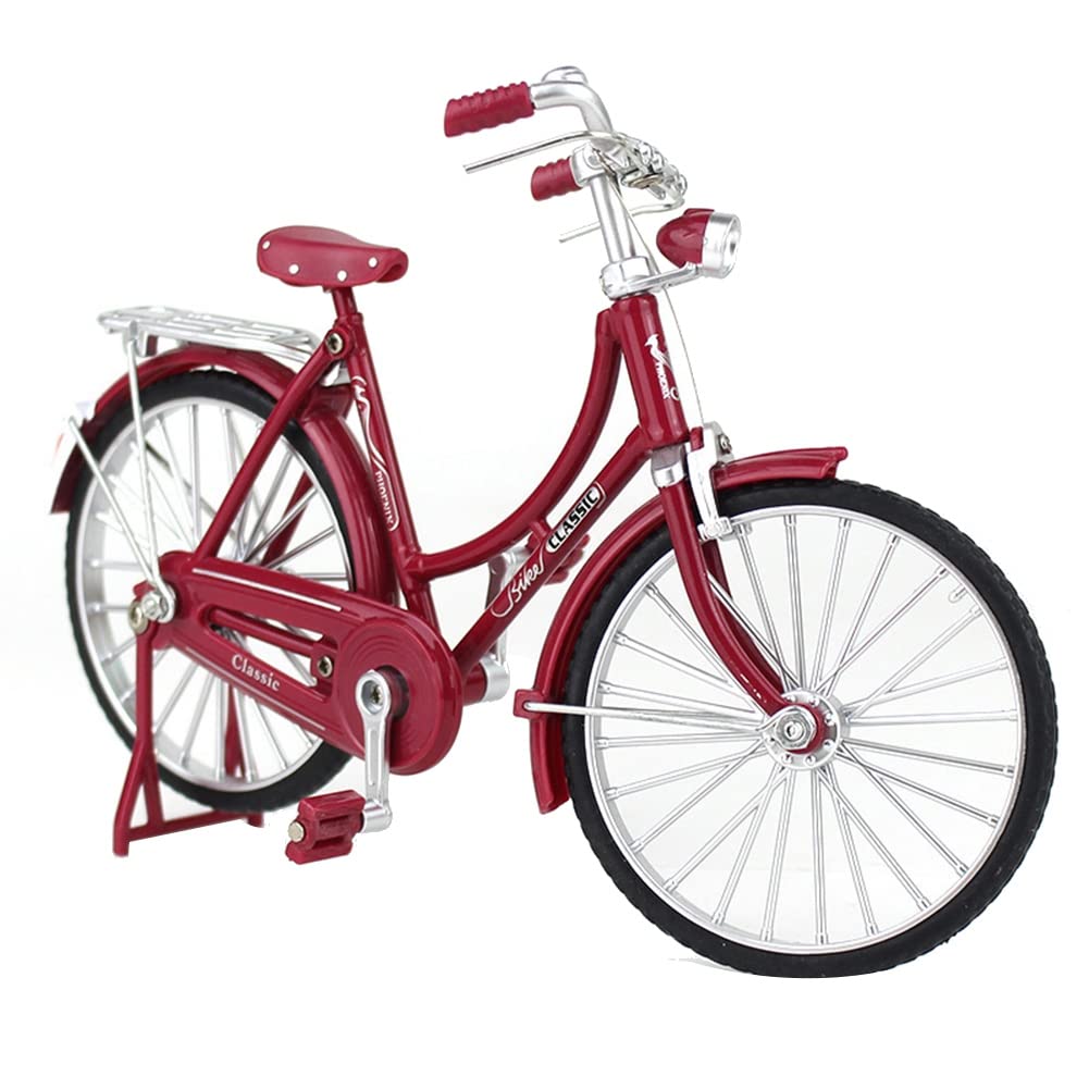 Kueohse Mini 1:10 Legierung Modell Fahrrad Druckguss Metall Finger Mountainbike Retro Fahrrad Erwachsene SammlerstüCk Kinder Spielzeug, Stil 2 Rot Kueohse Mini 1:10 Legierung Modell Fahrrad Druckguss Metall Finger Mountainbike Retro Fahrrad Erwachsene SammlerstüCk Kinder Spielzeug, Stil 2 Rot von Kueohse