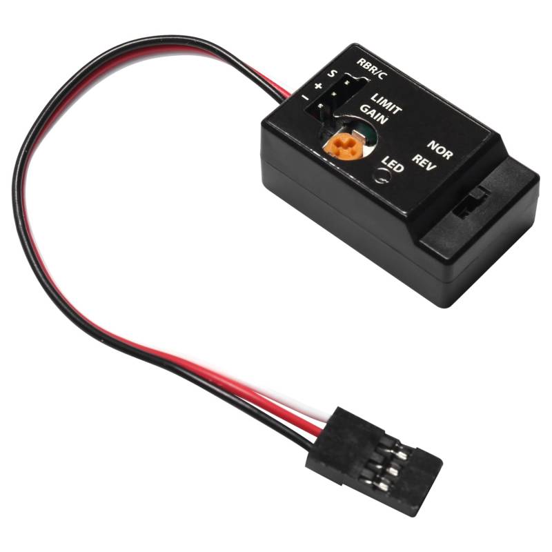 Kueohse Mini Gyro Gyroskop für D12 1/10 RC Car Drift Rennwagen Lenkleistung Integriertes Kompaktes Leichtbau von Kueohse