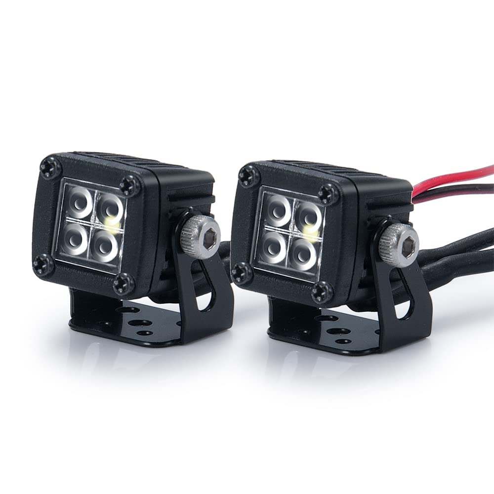 Kueohse Modifizierte Scheinwerfer Spotlights Car Top Lights Bumper Lights für AXIAL SCX10 TRX4 TRX6 1/10 RC Crawler Car,A Kueohse Modifizierte Scheinwerfer Spotlights Car Top Lights Bumper Lights für AXIAL SCX10 TRX4 TRX6 1/10 RC Crawler Car,A von Kueohse