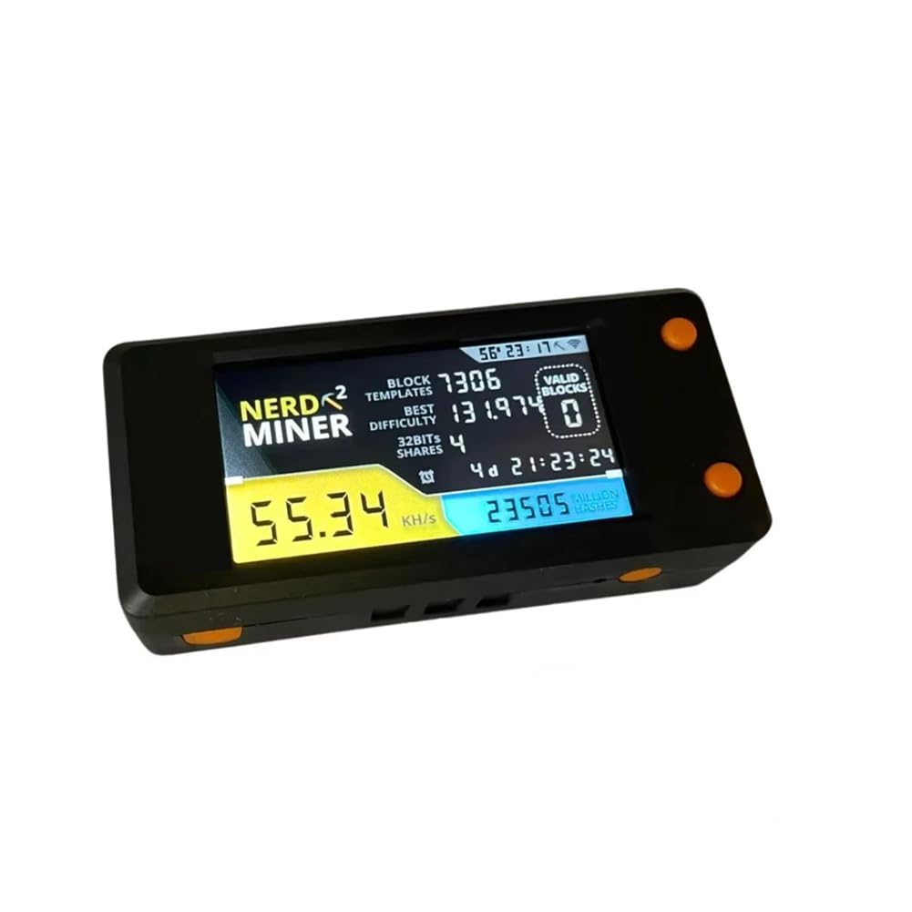 Kueohse NerdMiner V2 78kh/S Hashrate Bitcoin Nerd Miner BTC Lotterie Miner Solo BTC Crypto Miner Mining-Maschine mit Display Kueohse NerdMiner V2 78kh/S Hashrate Bitcoin Nerd Miner BTC Lotterie Miner Solo BTC Crypto Miner Mining-Maschine mit Display von Kueohse