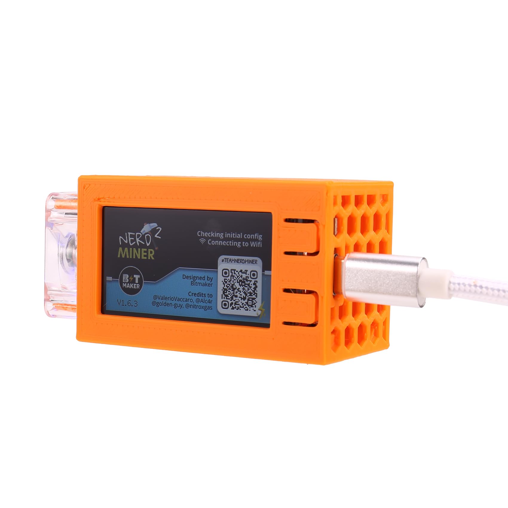 Kueohse Nerdminer V2 Pro Miner 78KH/S Mini Bitcoin Miner mit Leuchtendem Lüfter BTC Solo Mining Miner A Kueohse Nerdminer V2 Pro Miner 78KH/S Mini Bitcoin Miner mit Leuchtendem Lüfter BTC Solo Mining Miner A von Kueohse