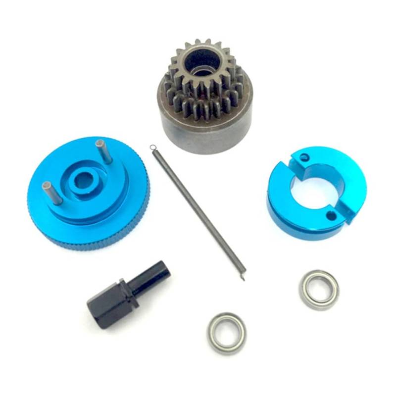 Kueohse RC-Getriebe, Zweigang-Kupplungssatz, Glockenfedern, Schwungradlager, Achsensatz für 1/10 RC Nitro-Motorauto 94122 02023 02048 von Kueohse