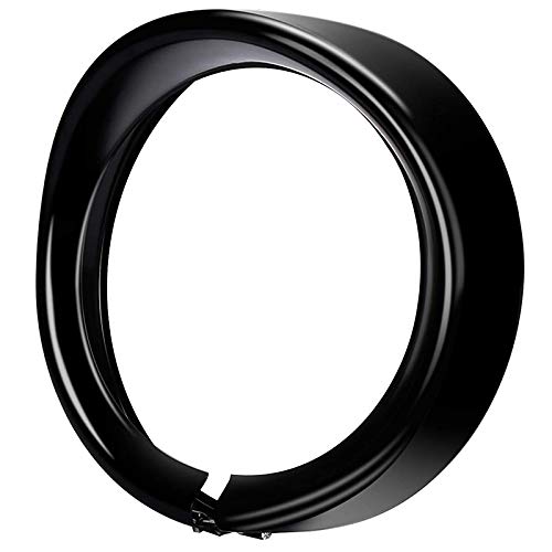 Kueohse Scheinwerfer Zier Ring 7 Schwarzer Visier Motorrad Zier Ring für Softail Street Glide Road Glide von Kueohse