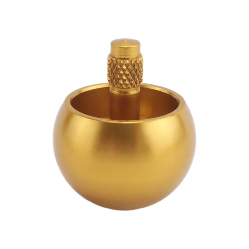 Kueohse Tippe Top Metall Oben Umdrehen Edelstahl Kreisel Erstaunliches Spielzeug Geschenk, Golden von Kueohse