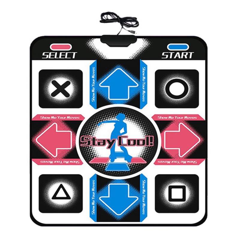 Kueohse USB-Verkabelte Tanzmatten 11 Tasten Tanzspiel Step Pad HD-Tänzerdecke mit Fußabdruck von Kueohse
