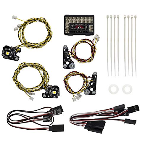 Kueohse für TRX4 RC Car Vorne LED-RüCklichter + IC Lamp Group Scheinwerfer-Kit für 1/10 RC Crawler -4 Kueohse für TRX4 RC Car Vorne LED-RüCklichter + IC Lamp Group Scheinwerfer-Kit für 1/10 RC Crawler -4 von Kueohse